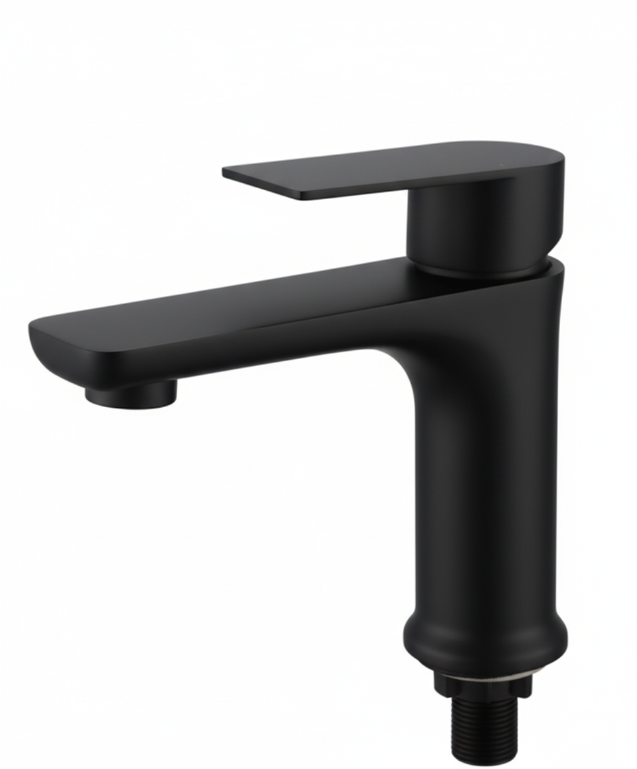 S505-3401B — Griferia Monomando Negro Mate